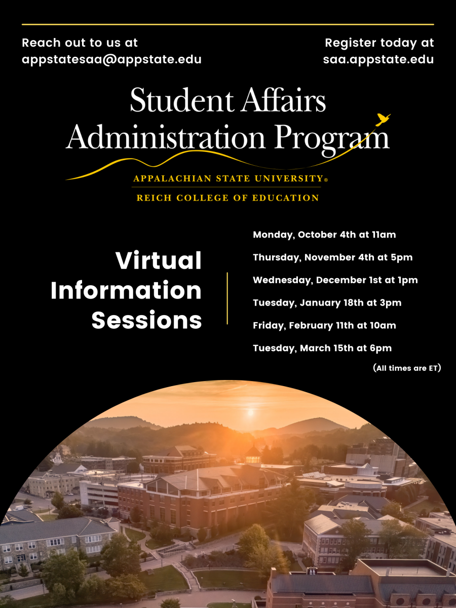 flyer with information session information